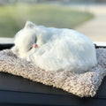 TYP-160 - Cute Sleeping Cat Car Decoration - Adorable Plush Ornament image 0