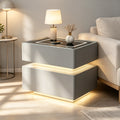 CBD035 - Smart LED Bedside Table with Wireless Charging & AdjustableLighting image 0