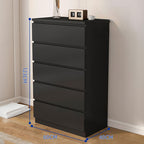 CBD027 - Elegant Drawer Dresser in Black | Modern Deep Storage Chest for Bedroom image 6