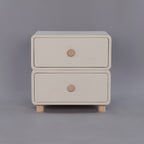 CBD020 - Cream Air Bedside Cabinet Nightstand with Two Storage image 3