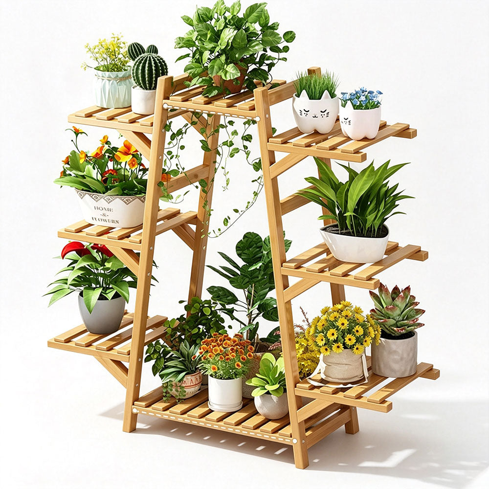 PS048 - Bambreeze Multiple Sizes Bamboo Plant Stand image 7