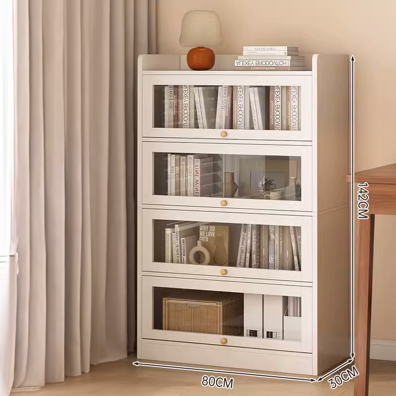 BS055 - Multi-layer Floor-Standing Wall-Mounted Storage Rack with Door image 1