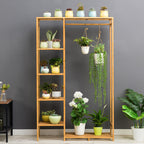 PS047 - Multi-Functional Bamboo Plant Stand – Display Rack image 0