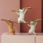 TYP339 - Creative Cat Figurine Desktop Tray – Key & Small Item Organizer image 4