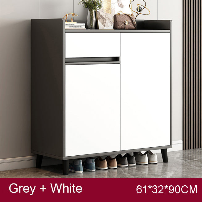 SOCE010 -  Craftsman Shoe Cabinet with Storage and Top Display Shelf image 11
