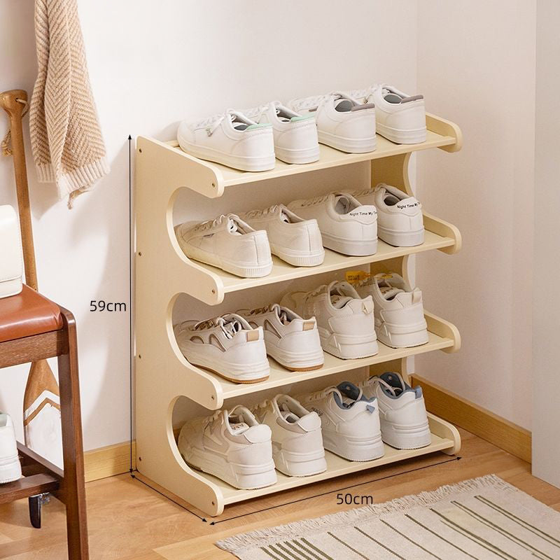 SEC003 - Simple Bamboo Multi-Layer Narrow Shoe Rack for Entryway Storage image 1