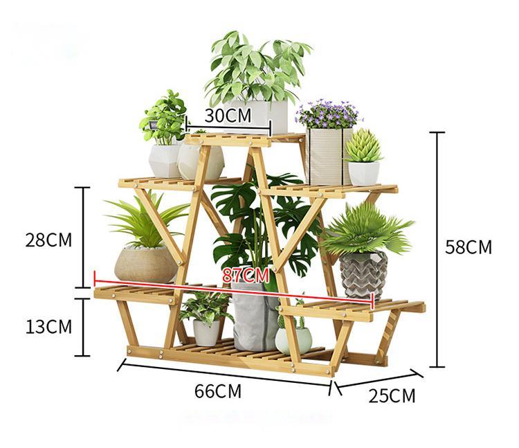 PS023 Bamwood Multi-Layer Plant Floor Stand image 8
