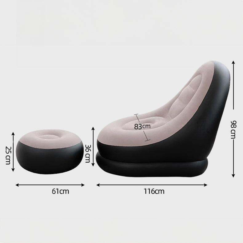 ARM003 - Power Cable-Free Build-in Pump Air Sofa with Footrest image 3