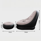 ARM003 - Power Cable-Free Build-in Pump Air Sofa with Footrest image 3