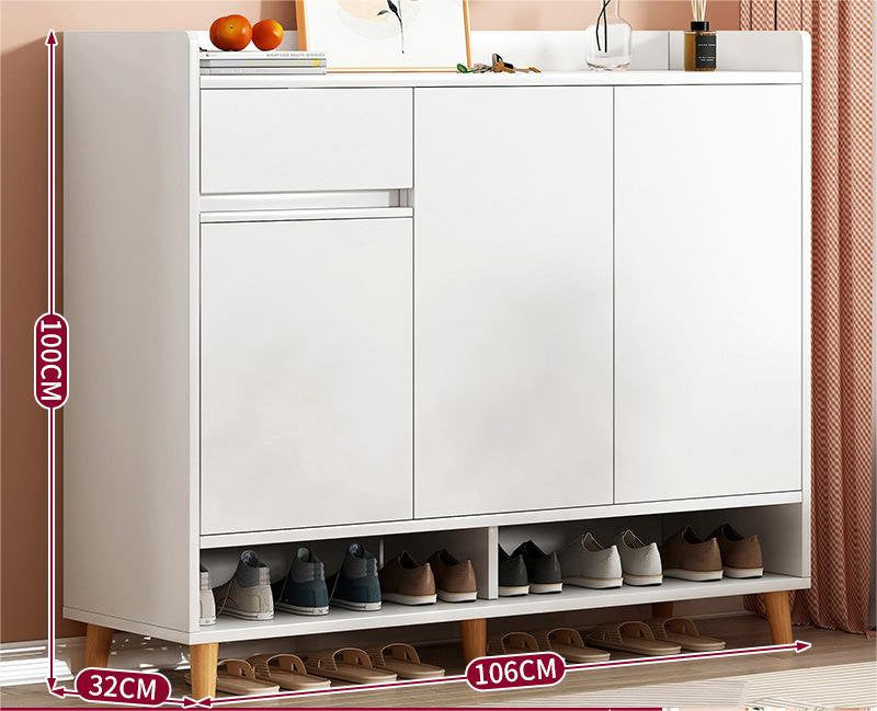 SOCE058 -  Craftsman Shoe Cabinet with Storage and Top Display Shelf image 7