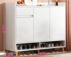 SOCE058 -  Craftsman Shoe Cabinet with Storage and Top Display Shelf image 7