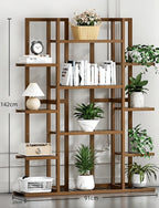 PS014 - Bamwood Modern Wood Plant Floor Stand image 1