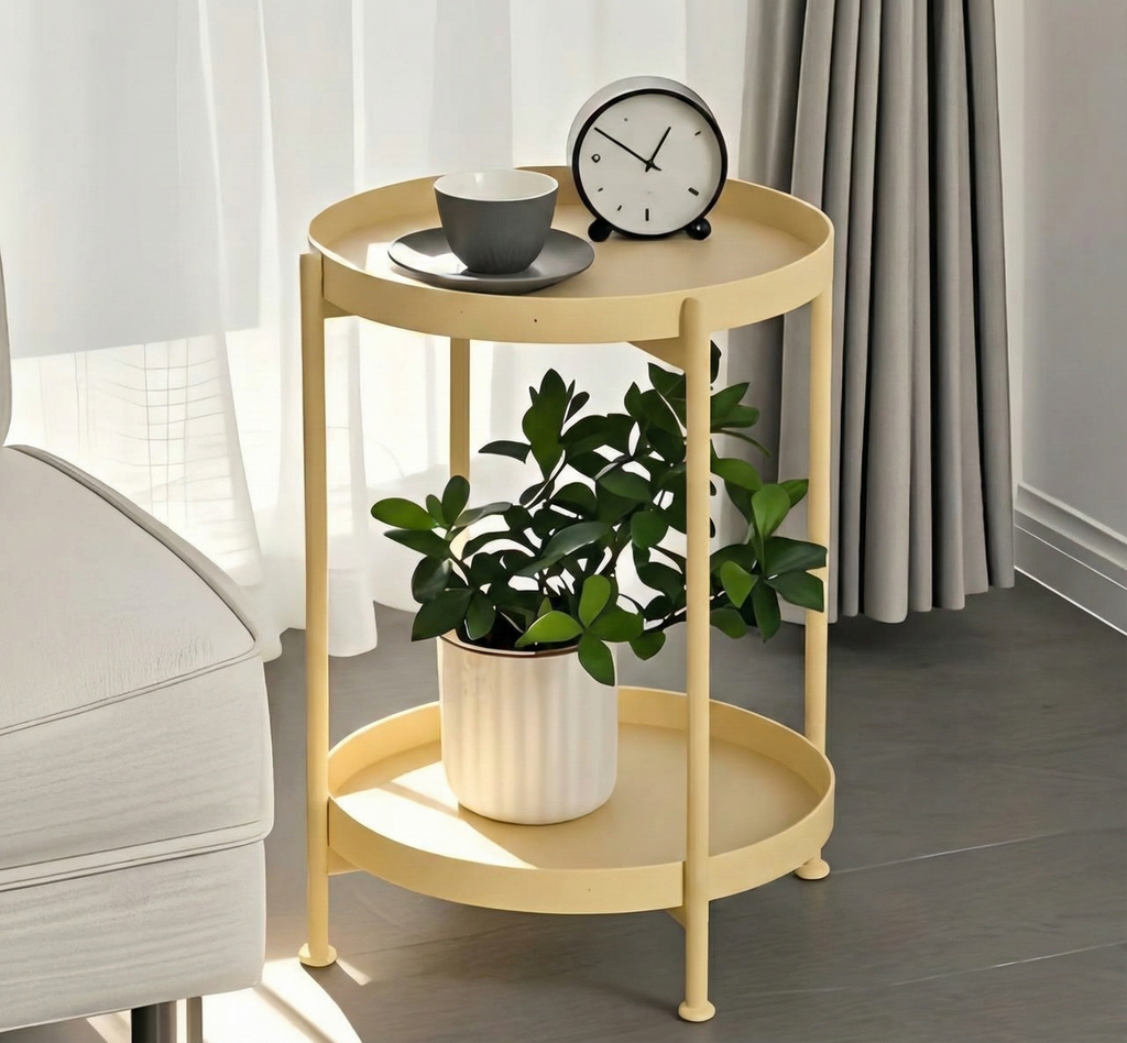 ST016 - Nordic Small Round Coffee Table – Minimalist Sofa Side Table image 2