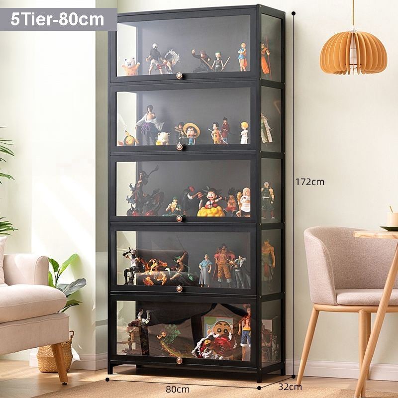 BS013 Bamwood Simple Modern Home Transparent Display Case image 6