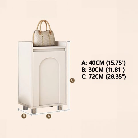 SOCE059 - Cream Style Entry Door Shoe Changing Stool and Shoe Cabinet image 5