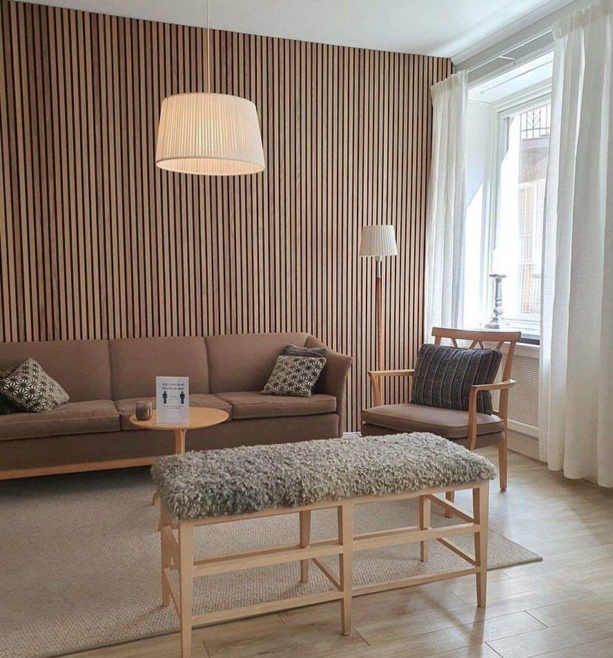WAP006 - Sound Absorbing Decorative Acoustic Slat Wall Panels image 0