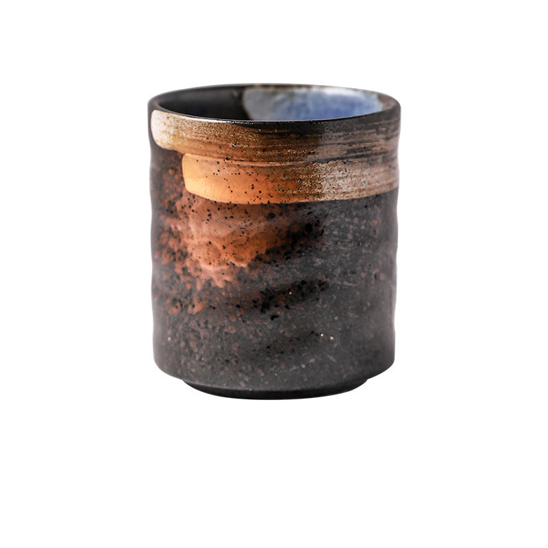 CUP003 - Japanese Retro Ribbed Ceramic Teacup image 2