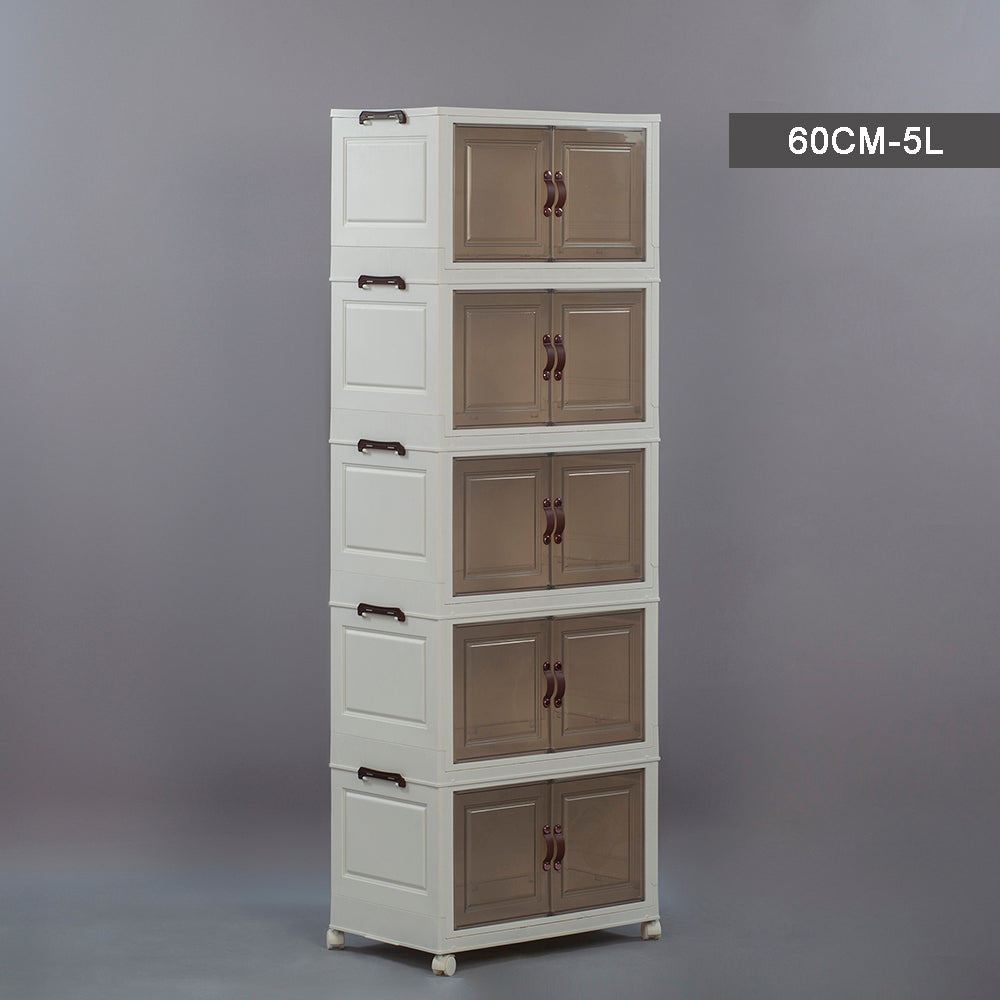 BS025 - Installation-Free Plastic Multi-Layer Storage Cabinets image 9