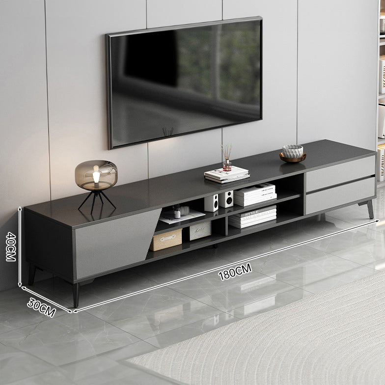 TV006 - Dark Simple Modern Living Room TV Cabinet image 6