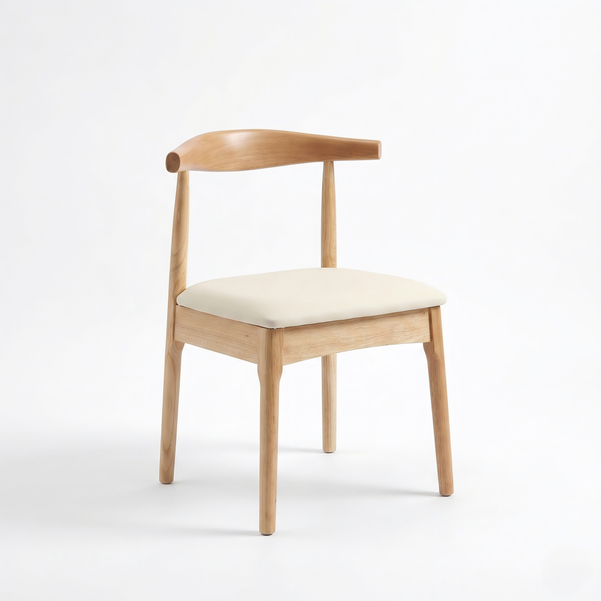 CHZ044 - Mid-Century Modern Solid Wood Dining Chair with Cushioned Seat image 0