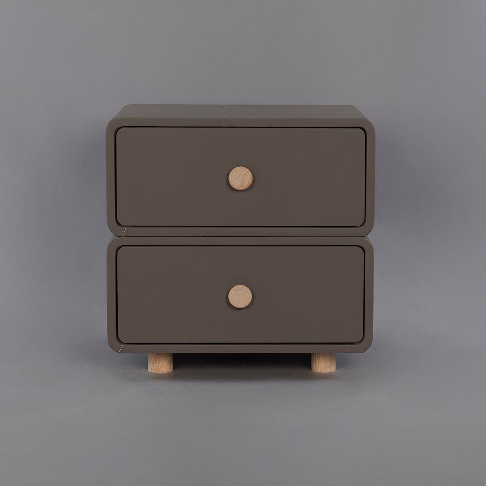 CBD020 - Cream Air Bedside Cabinet Nightstand with Two Storage image 7