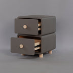 CBD020 - Cream Air Bedside Cabinet Nightstand with Two Storage image 10
