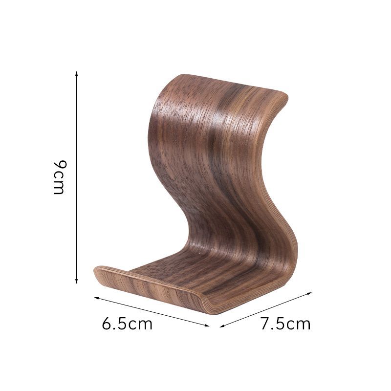 MD003 - Wooden Phone Stand – Minimalist Desktop Holder, Compact Creative Design image 4
