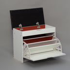 SOCE012 -  Craftsman Shoe Storage bench with Long Bench Seat image 5