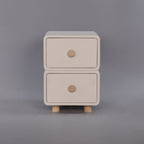 CBD020 - Cream Air Bedside Cabinet Nightstand with Two Storage image 5