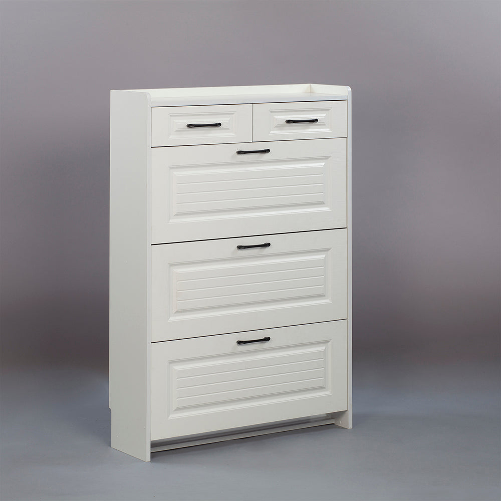 SOCE009 - Simply Modern Shoe Cabinet with Drawer and Top Storage image 2