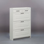 SOCE009 - Simply Modern Shoe Cabinet with Drawer and Top Storage image 2
