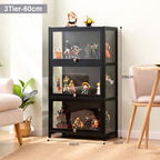 BS013 Bamwood Simple Modern Home Transparent Display Case image 3
