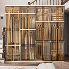 CC054 - Multi-Layer Plastic Wardrobe Closet – Modular Hanging & Storage Cabinet image 1