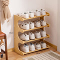 SEC003 - Simple Bamboo Multi-Layer Narrow Shoe Rack for Entryway Storage image 0