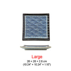 DISH008 - Wave Pattern Ceramic Square Plate | Flat Dinner & Serving Dish image 4