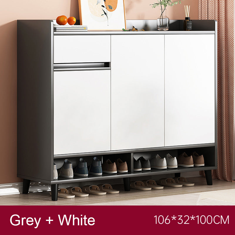 SOCE010 -  Craftsman Shoe Cabinet with Storage and Top Display Shelf image 13