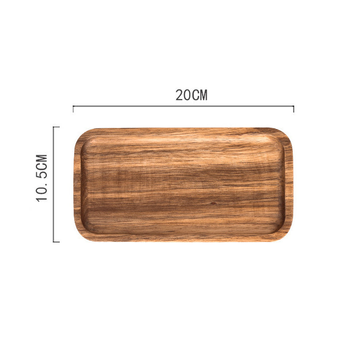 TRAY002 - Wooden Serving Tray | Snack & Tea Plate image 3