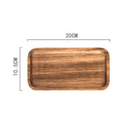 TRAY002 - Wooden Serving Tray | Snack & Tea Plate image 3
