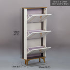 SOCE042 - Modern Minimalist Slim Shoe Cabinet image 4