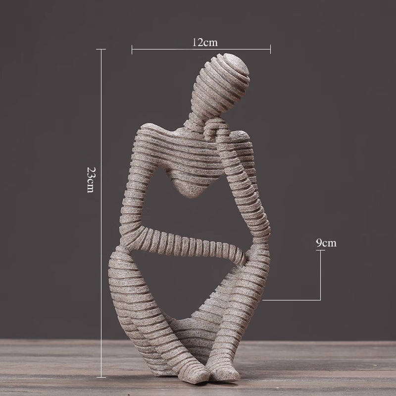 TYP-233 - Mini Abstract Figurine Ornament – Home Decor, Entryway Display image 2