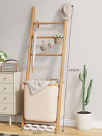 WS002 - Wall-leaning Laundry Hamper Storage Shelf image 4