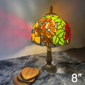 TL003 - Tiffany Table Lamp - Green Leaf