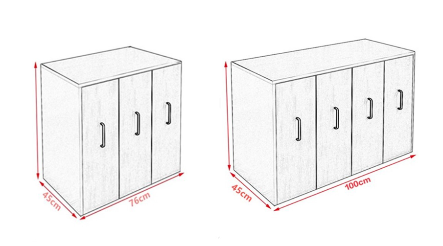 BS032 - Removable Drawer Bookcase on Wheels image 3