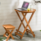 LDF008 - Foldable Simple Portable Outdoor Small Round Table image 1