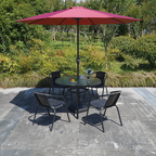 ODS001 - Outdoor Waterproof Rattan Chair Table and Chairs Patio Set image 0