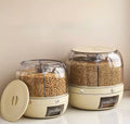 BOX001 - Divided Rotating Grain Rice Storage Box image 0