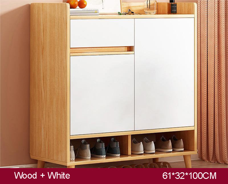 SOCE058 -  Craftsman Shoe Cabinet with Storage and Top Display Shelf image 4