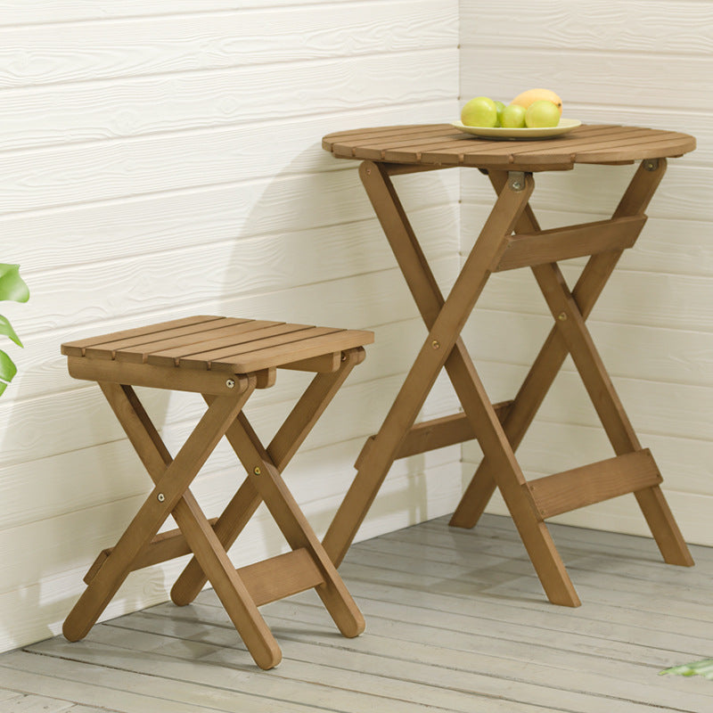 LDF009 - Portable Simple Round Dining Table and Chairs image 1