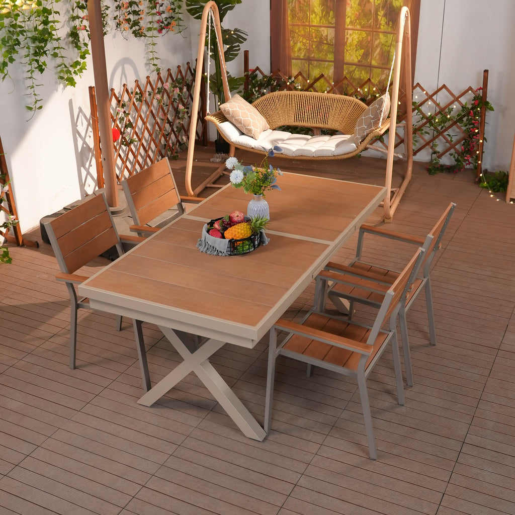 ODS003 - Extendable Outdoor Dining Table for Garden or Deck image 0