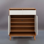 SOCE049 - Nordic Wood Door Entry Shoe Cabinet image 3